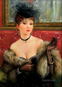 Women Painting - Pretty Lady KR 057 Impressionist